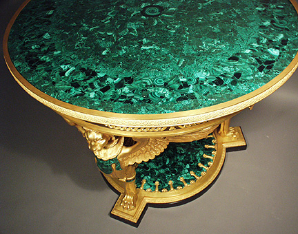 Russian table. Уральские малахитовые изделия стаканы, Оникс.